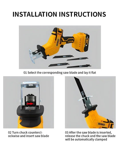 Dewalt 20V Brushless Electric 2800RPM Cordless Reciprocating Saw Saw Multifunctional Metal Wood Pipe Cutting Saw Power Tool